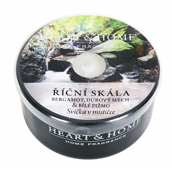 Heart & Home River Rock Soja Duftkerze in einer Tasse brennt bis zu 12 Stunden 36 g