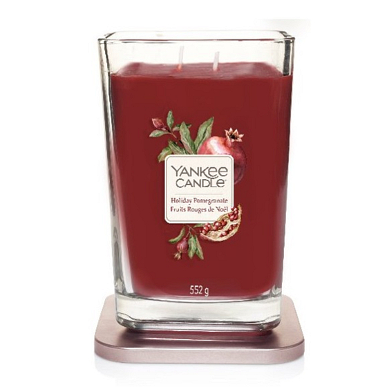 Yankee Candle Holiday Granatapfel - Granatapfel Soja Duftkerze Elevation Großes Glas 2 Dochte 553 g
