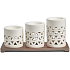 Yankee Candle Belmont Multi Keramik Teelicht Kerzenhalter mit Metallbasis, Geschenkset