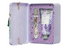 Heathcote & Ivory Flower Blooms Lavendelgarten Eau de Parfum Roll-On für Frauen 12 ml + Handcreme 50 ml, Geschenkset
