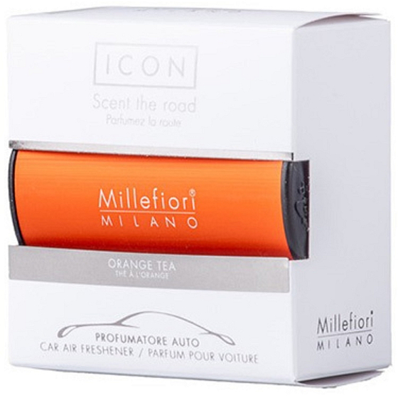 Millefiori Milano Icon Orangentee - Orangentee Autoduft Klassische Orange riecht bis zu 2 Monaten 47 g