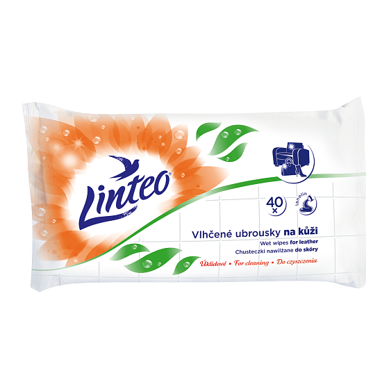 Linteo Lederreinigung Feuchttücher mit Lanonin 40 Stück