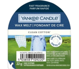 Yankee Candle Clean Cotton - Duftwachs aus reiner Baumwolle für Aromalampen 22 g