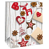 Ditipo Geschenk Papiertüte 18 x 10 x 22,7 cm Dekor Holz verschiedene Ornamente C.