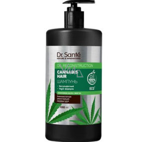 Dr. Santé Cannabis Shampoo für schwaches und strapaziertes Haar mit Hanföl 1 l Spender