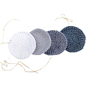 Wiederverwendbares Abschminkpad aus Baumwolle, handgehäkelt, weiß, 7,5 - 8 cm, 1 Stück
