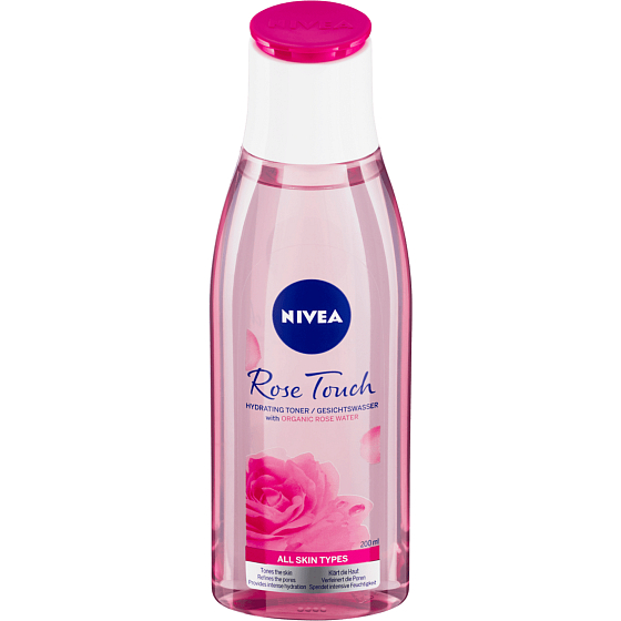 Nivea Rose Touch Reinigendes Feuchtigkeits-Toner für alle Hauttypen 200 ml