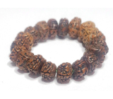 Rudraksha Bodhi Nerpal Armband elastisch natürlichen Samen Perle 1 cm / 20 cm