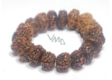 Rudraksha Bodhi Nerpal Armband elastisch natürlichen Samen Perle 1 cm / 20 cm