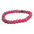Jaspis / Regalit Imperial Meeressediment rosa Armband elastisch gemischtes Mineral, Kugel 6 mm / 16 - 17 cm