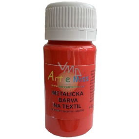 Art e Miss Metallic Textilfarbe 52 Rot 40 g