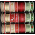 Nekupto Fabric Weihnachtsband Gold mit Streifen in der Mitte 25 mm x 2,5 m