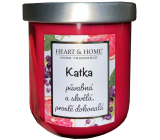 Heart & Home Frische Grapefruit und schwarze Johannisbeere Soja-Duftkerze mit dem Namen Katka 110 g