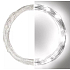 Emos Weihnachts-Nanokette silber 10 m, 100 LEDs, kaltweiß + 5 m Kabel + Zeitschaltuhr