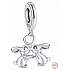 Charm Sterlingsilber 925 Verliebte Häschen, Anhänger für Armband Tier