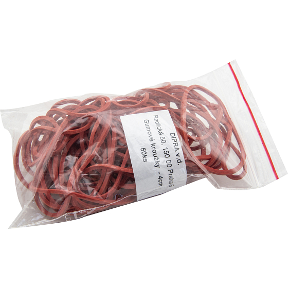 Gummibänder für den Haushalt, Durchmesser 4 cm, Verpackung 50 Stück