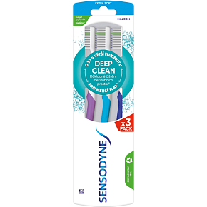 Sensodyne Deep Clean Extra Soft Zahnputzbürsten Tripack, 3 Stk