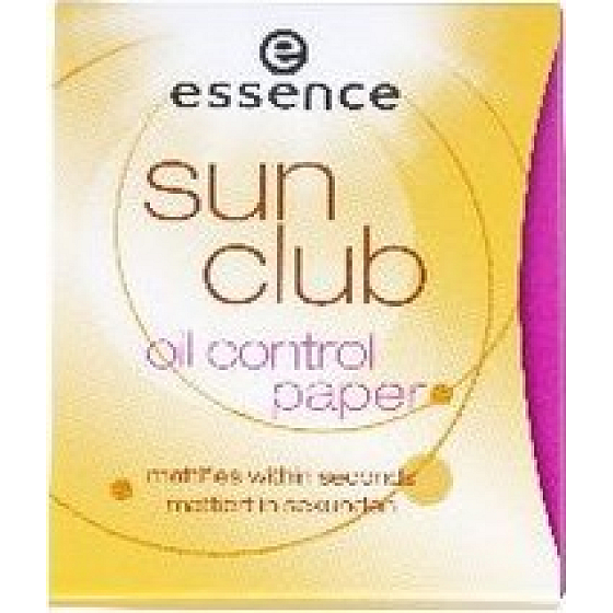 Essence Sun Club Oil Control Paper Papiere gegen Fett 50 Stück