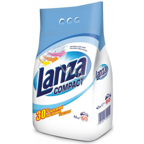 Lanza Compact Waschpulver für weiße Wäsche 60 Dosen von 4,5 kg