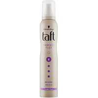 Taft Perfect Flex, Schaumfestiger für Haare ultra stark, Fixierungsstärke 4, 200 ml