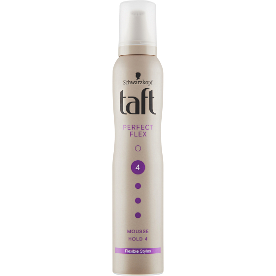 Taft Perfect Flex, Schaumfestiger für Haare ultra stark, Fixierungsstärke 4, 200 ml