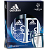 Adidas Champions League parfümiertes Deodorantglas 75 ml + Deodorantspray 150 ml, für Männer Kosmetikset