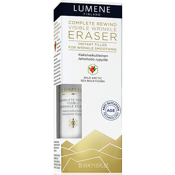 Lumene Complete Rewind Visible Wrinkle Eraser Glättendes Anti-Falten-Serum 30 ml