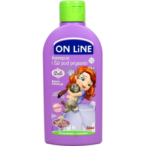 On Line Kinder Sofia Blueberry 2in1 Duschgel und Haarshampoo für Kinder 250 ml