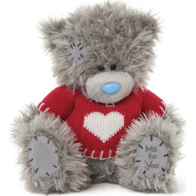 Ich zu dir Teddybär in einem Pullover mit einem Herz 18 cm