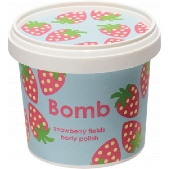 Bomb Cosmetics Strawberry Field - Erdbeerfelder Natürliches Duschpeeling 365 ml