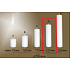 Lima Gastro glatte Kerze weiß Zylinder 50 x 210 mm 1 Stück