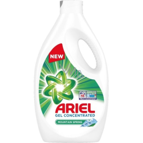 Ariel Mountain Spring flüssiges Waschgel für saubere und duftende Wäsche ohne Flecken 48 Dosen 2,64 l