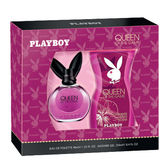 Playboy Königin des Spiels Eau de Toilette für Frauen 40 ml + Duschgel 250 ml, Geschenkset