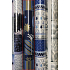 Zöllner Geschenkpapier 70 x 150 cm Weihnachten Blau mit Fläschchen und Geschenken