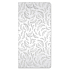 Ditipo Grußkarte Geldumschlag Silber, Federn 100 x 200 mm