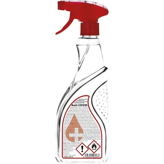 DF Partner Anti-Covid Desinfektionsmittel zur Desinfektion von Händen und Oberflächen 500 ml Spray