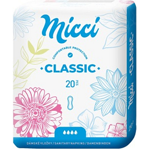 Micci Classic Damenbinden, 20 Stück