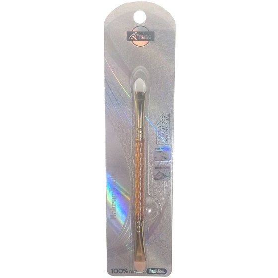 YiQing Kosmetikpinsel Applikator für Lidschatten, doppelseitig/Schaumstoffspitzen 13 cm B 205 1