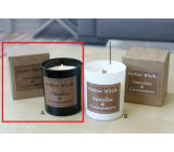 Lima Natur Wick Schwarz & Weiß Vanille und Zimt Aroma Kerze Holzdocht schwarz 175 g 1 Stück