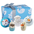 Bomb Cosmetics Schneemann - Mr Frosty funkelndes ballistisches Bad 3 x 160 g + Badeblock 2 x 50 g, Kosmetikset