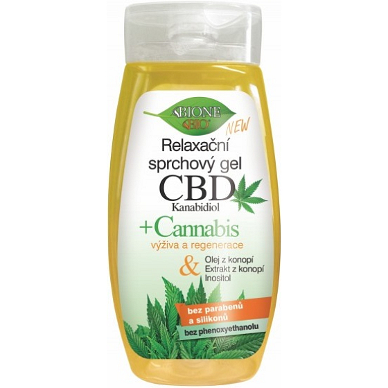 Bione Cosmetics CBD Cannabidiol entspannendes Duschgel für alle Hauttypen 260 ml