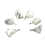 Magnesit / Howlite White Tumbler Anhänger Naturstein, 2,2-3 cm, 1 Stück, Reinigungsstein