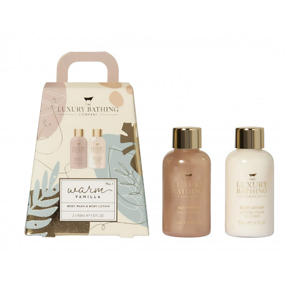 Grace Cole Vanilla Duschgel 50 ml + Körperlotion 50 ml, Kosmetikset für Frauen