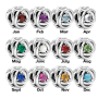 Charm Sterling Silber 925 Infinity Kreis Ewigkeit Blume royal grün, Perle für Armband