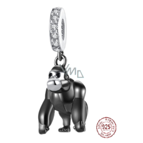 Charms Sterling Silber 925 Gorilla, Tierarmband-Anhänger