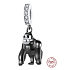 Charms Sterling Silber 925 Gorilla, Tierarmband-Anhänger