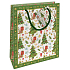 Nekupto Geschenkpapiertüte 23 x 18 x 10 cm Weihnachtsbäume mit Geschenken