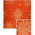 Nekupto Weihnachtsgeschenkpapier 70 x 150 cm Rot, goldene Schneeflockensterne