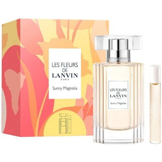 Lanvin Les Fleurs Sunny Magnolia Set Eau de Toilette 50 ml + Eau de Toilette Miniatur 7,5 ml, Geschenkset für Frauen