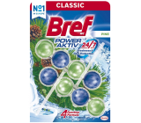 Bref Classic 4 Power Aktiv Pine WC blok pro hygienickou čistotu a svěžest Vaší toalety 2 x 50 g, duopack